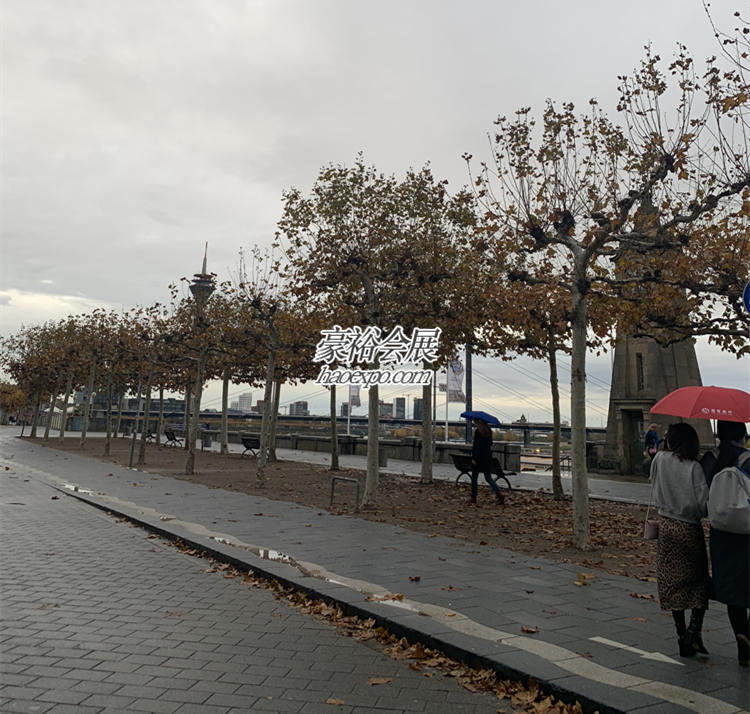 11月的德國杜塞爾多夫之景