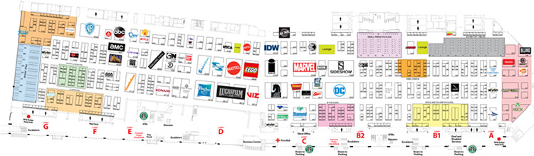 美國圣地亞哥動(dòng)漫展圖紙