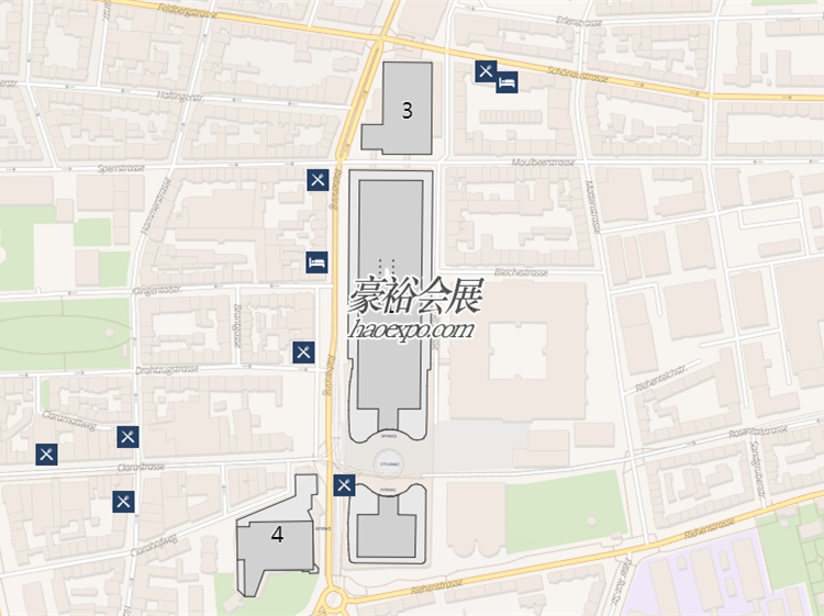 巴賽爾鐘表展展館分布