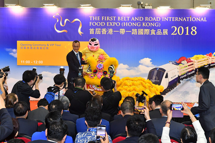 香港一帶一路食品展現(xiàn)場