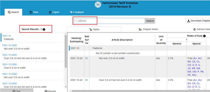 HTS CODE查詢美國關(guān)稅代碼