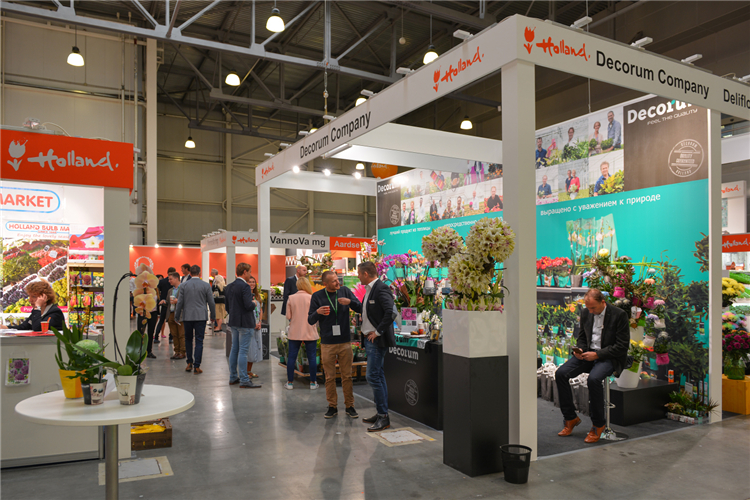 俄羅斯花卉展展會現(xiàn)場
